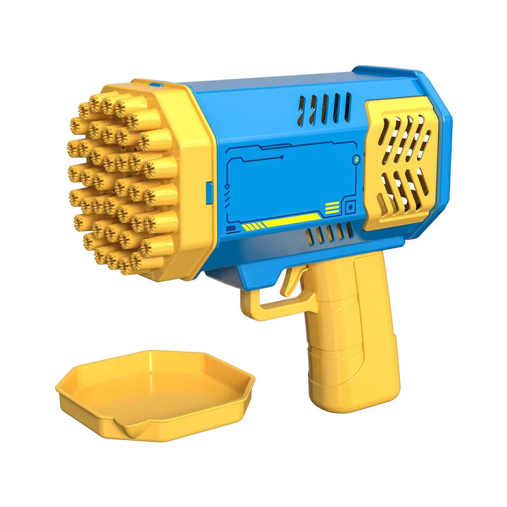 Kids Bubble Gun Toy Automatic Gatling Style with LED Lights