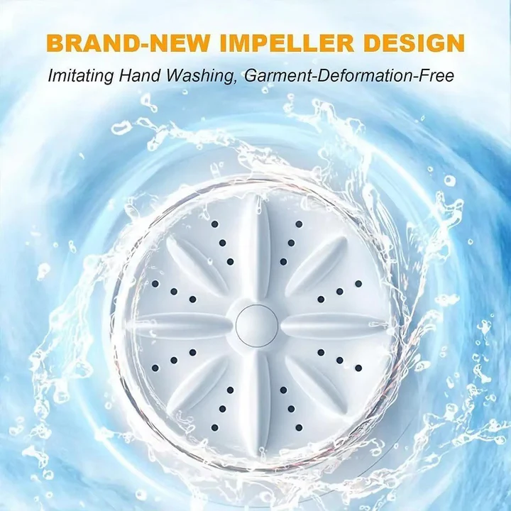 Portable Mini Rechargeable Washing Machine Compact Design