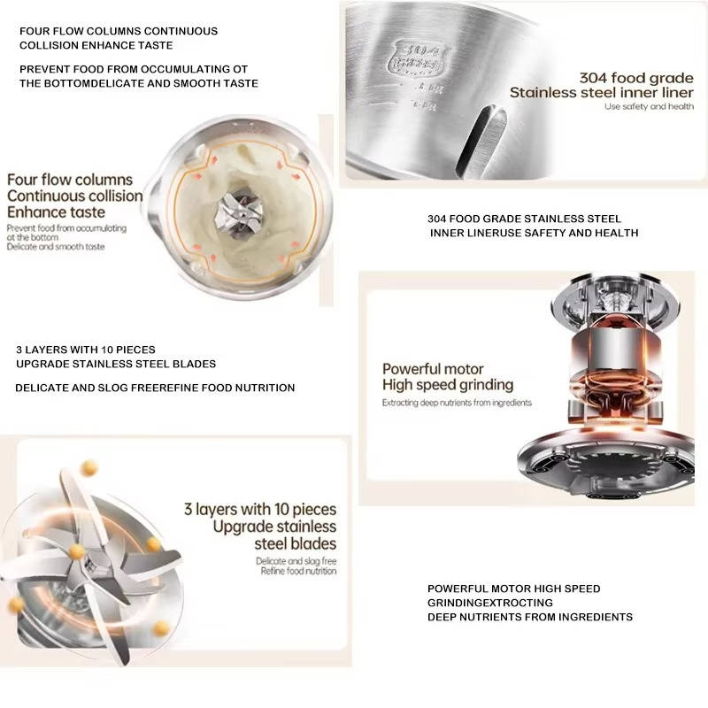 Soy Milk Maker with Nut and Vegetable Juice Blender