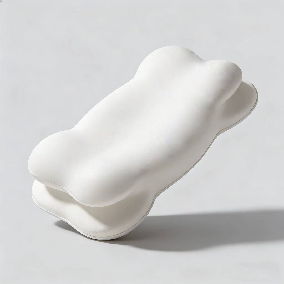 Ergonomic Memory Foam Pillow with Cooling Cover Dual Height Support