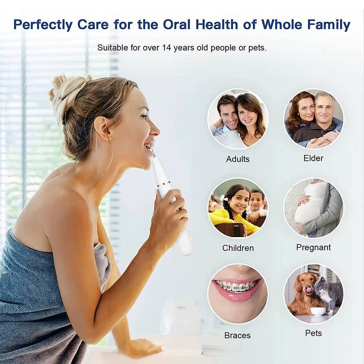 Electric Dental Calculus Remover Kit Adjustable Modes with LED