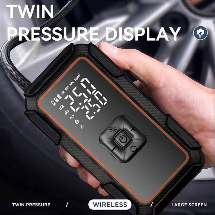 Portable Car Jump Starter with Air Compressor and LED 16800mAh