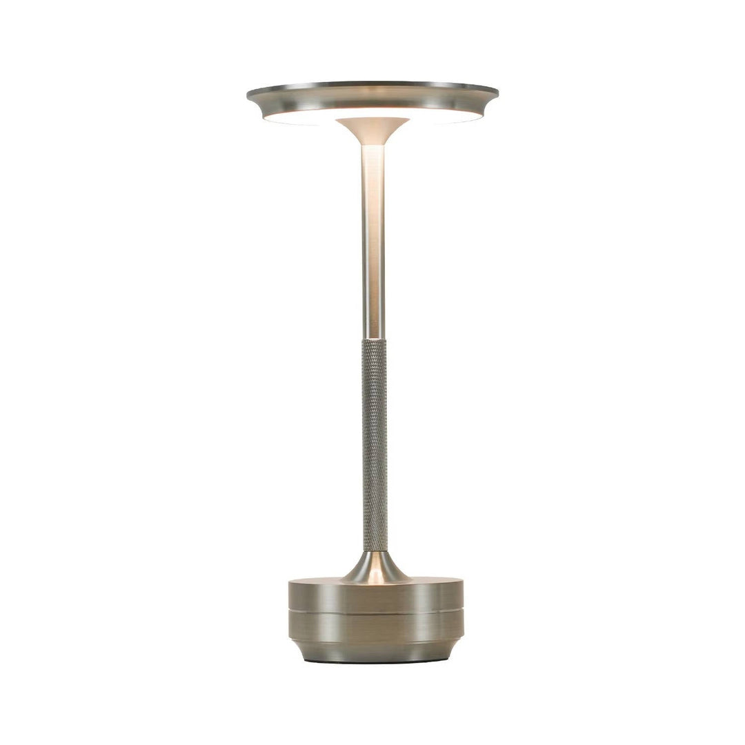 Wireless LED Table Lamp Electroplated Metal Touch Control
