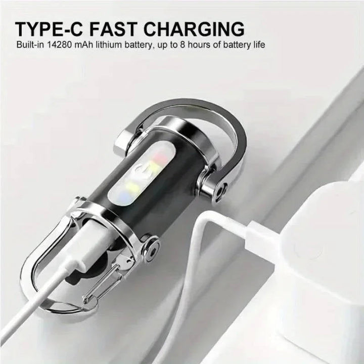 Rechargeable Keychain Flashlight Portable Compact