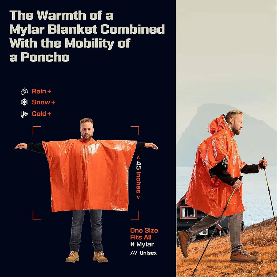 Raincoat Poncho Waterproof Loose Fit