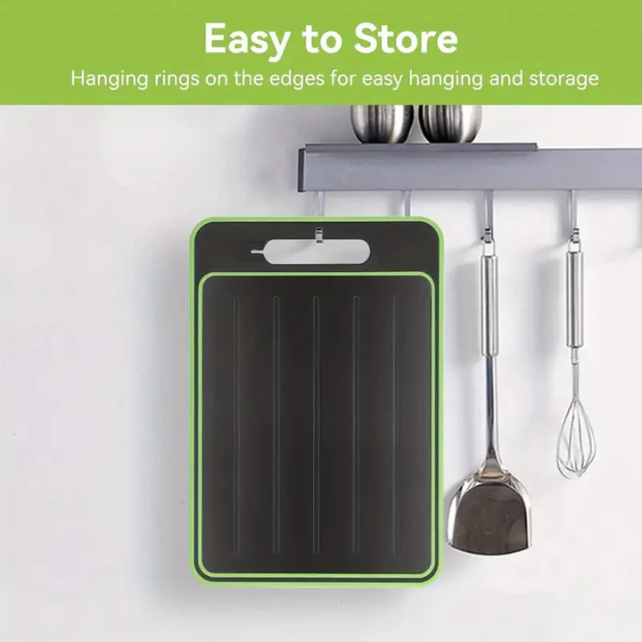 4-in-1 Cutting Board with Thawing and Defrosting Tray