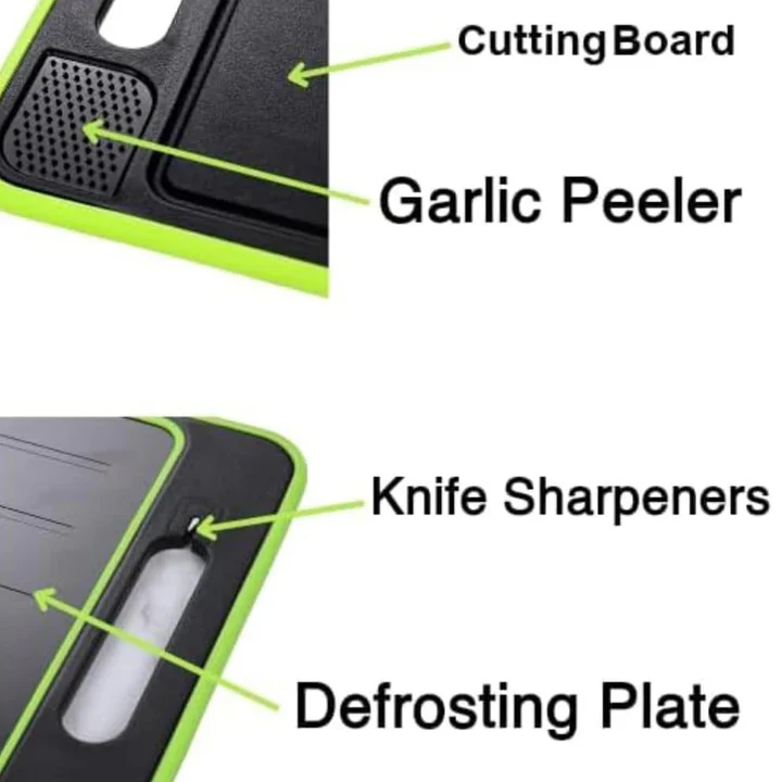 4-in-1 Cutting Board with Thawing and Defrosting Tray