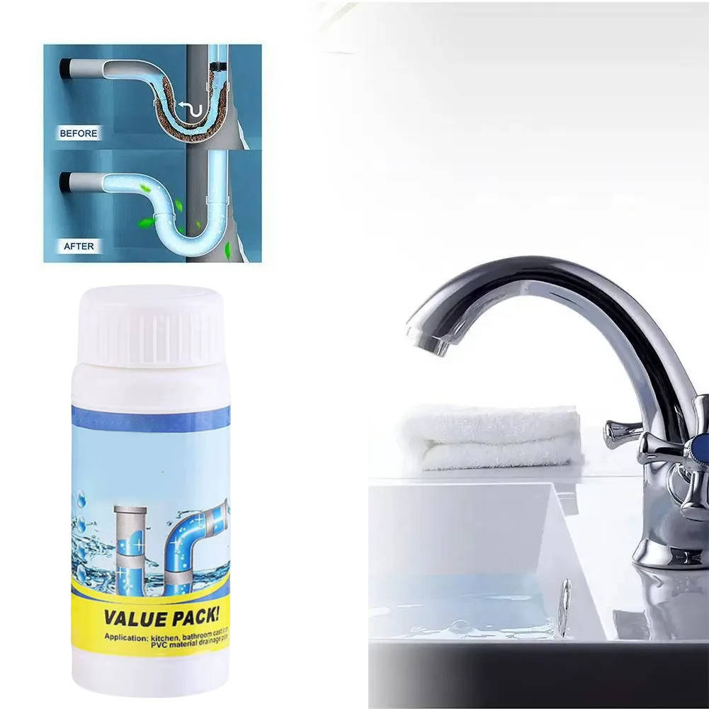 Drain Cleaner with Fast-Acting Foam Formula for Kitchen and Bathroom