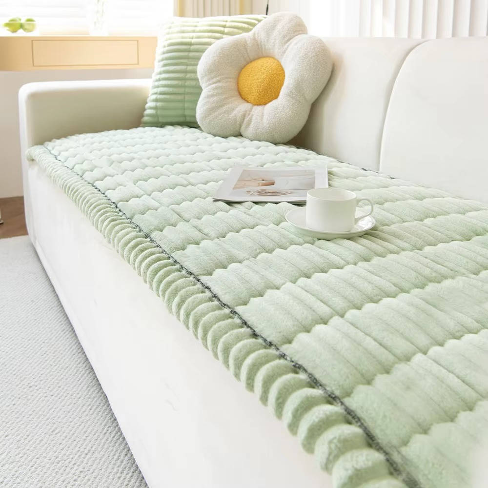 Pet Couch Cover Soft Fuzzy Non-Slip Washable Furniture Protector