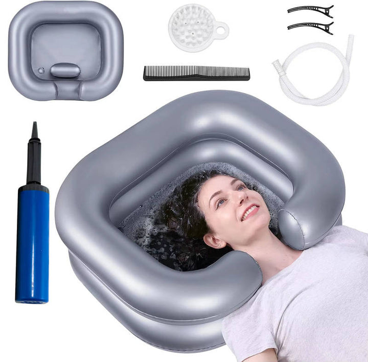 Portable Shampoo Basin with Neck Support for Elderly Kids and - Lenila