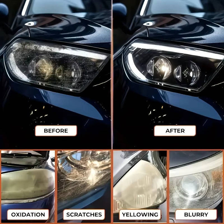 Headlight Restoration Repair Kit Instant Clear No Polishing Required