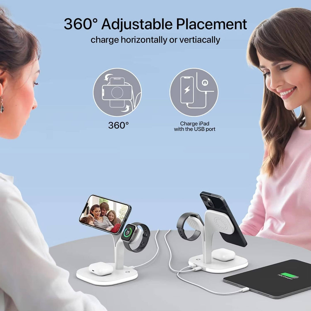 Wireless Charging Station with MagSafe for Multiple Devices