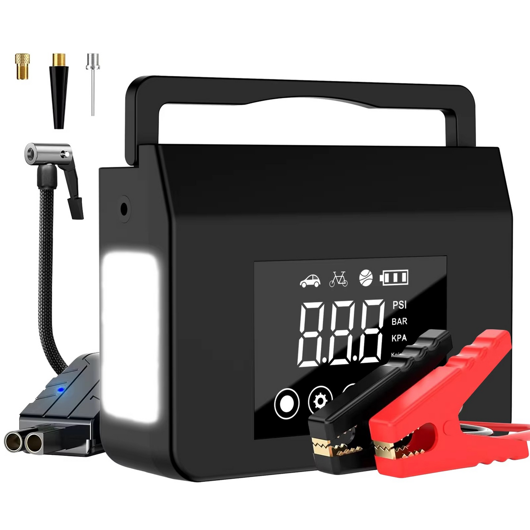 Portable Car Jump Starter with Tire Air Compressor Digital Display - Lenila