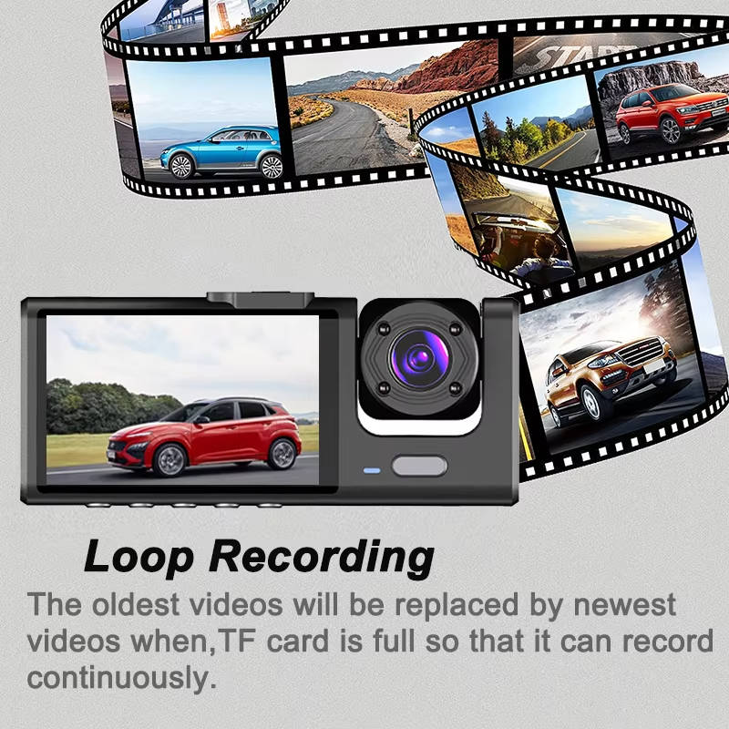 Car Dashcam Front and Rear with Display Screen High Resolution