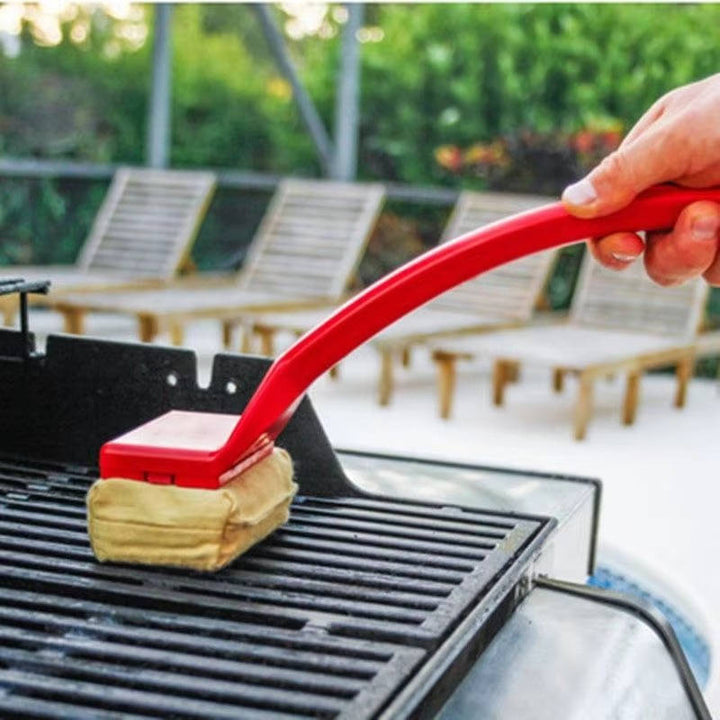 Steam Grill Cleaner Textured Pad Non-Slip Handle