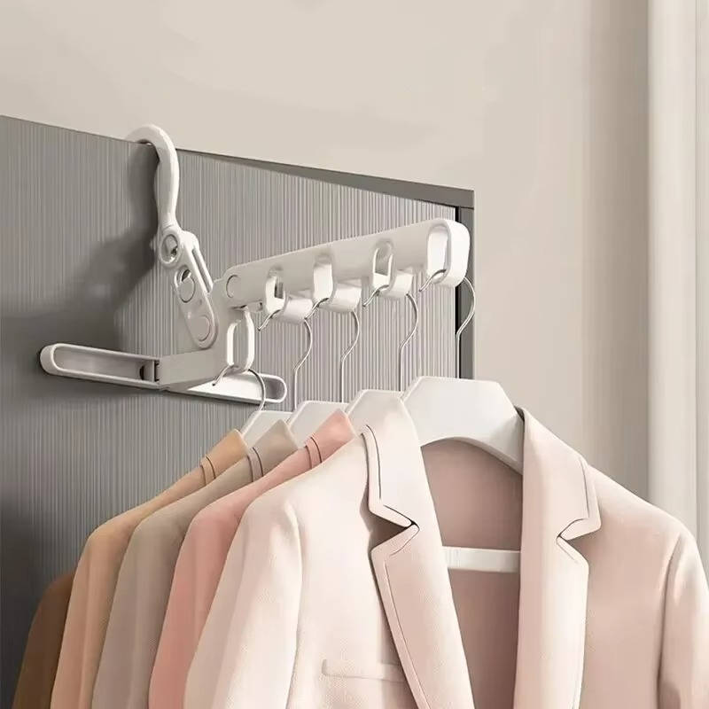 Portable Wall-Mount Clothes Hanger Space-Saving Design - Lenila