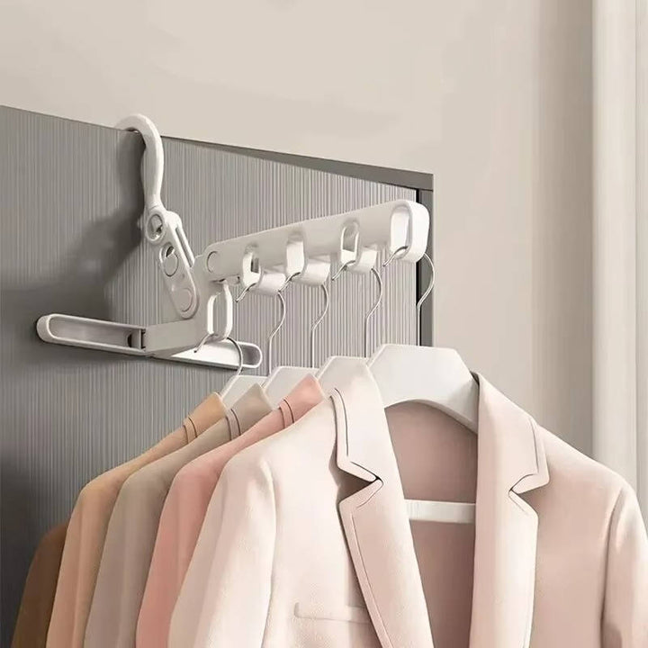 Portable Wall-Mount Clothes Hanger Space-Saving Design - Lenila