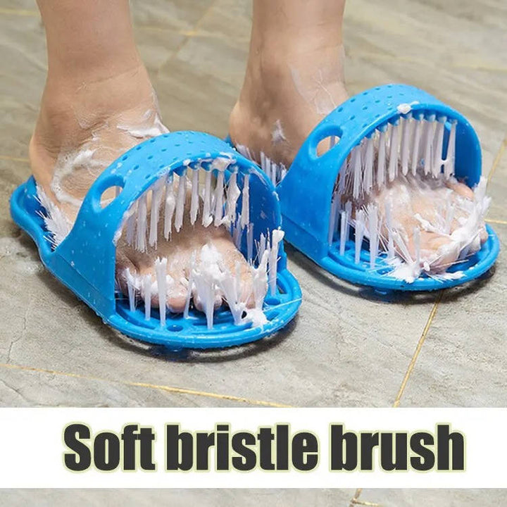 Foot Scrubber Slipper with Massage Bristles Dead Skin Remover
