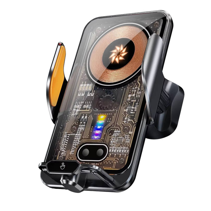 Wireless Car Charger Phone Mount with Auto Clamping Fast Charging - Lenila