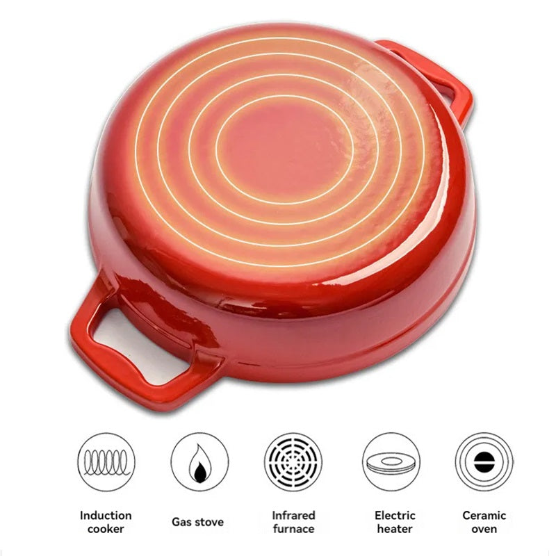 Enameled Cast Iron Dutch Oven Cookware
