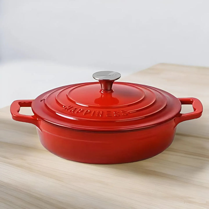Enameled Cast Iron Dutch Oven Cookware - Lenila
