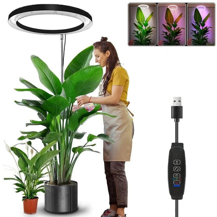 Full Spectrum LED Grow with Telescoping Stand Adjustable Brightness