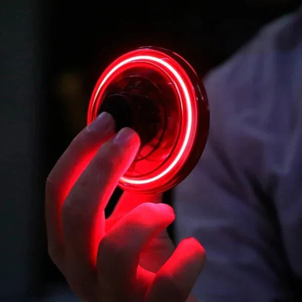 Gyroscopic Hand Spinner with LED Display Rechargeable Battery