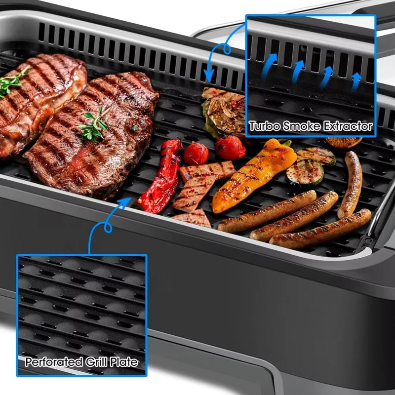 Electric Indoor Grill Smokeless Compact