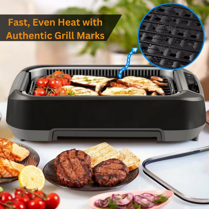 Electric Indoor Grill Smokeless Compact