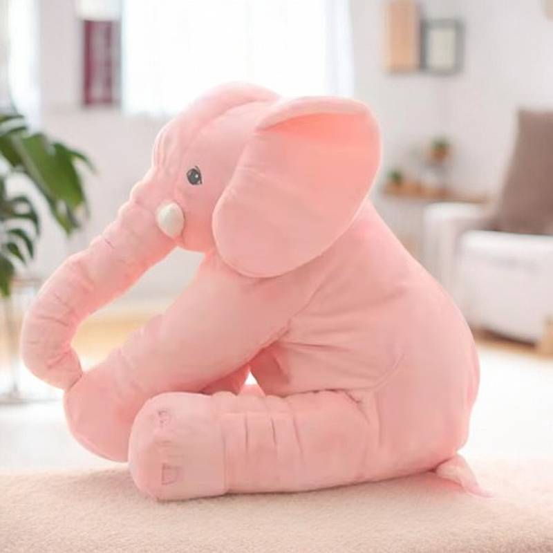 Kids Plush Elephant Pillow Soft Huggable Design