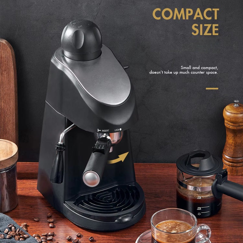 Espresso Machine with Built-In Steam Wand
