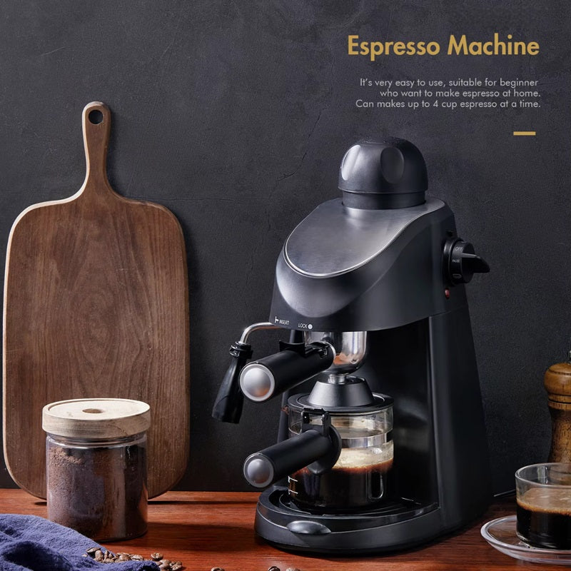 Espresso Machine with Built-In Steam Wand