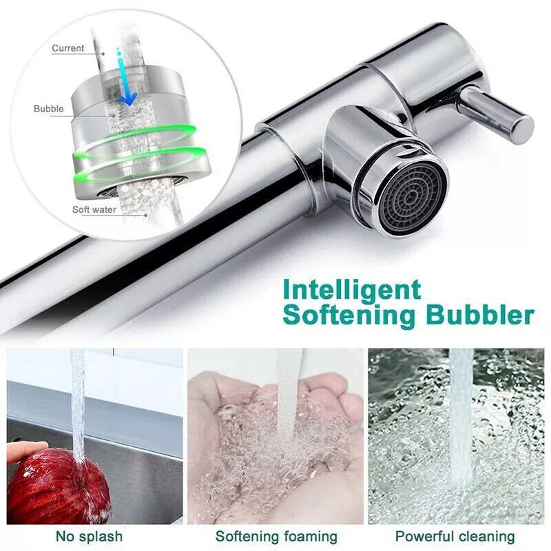 Pull-Out Kitchen Faucet Rotating Spout Dual Mode Sprayer