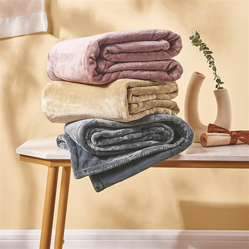 Electric Heated Blanket Portable Adjustable Warmth Settings