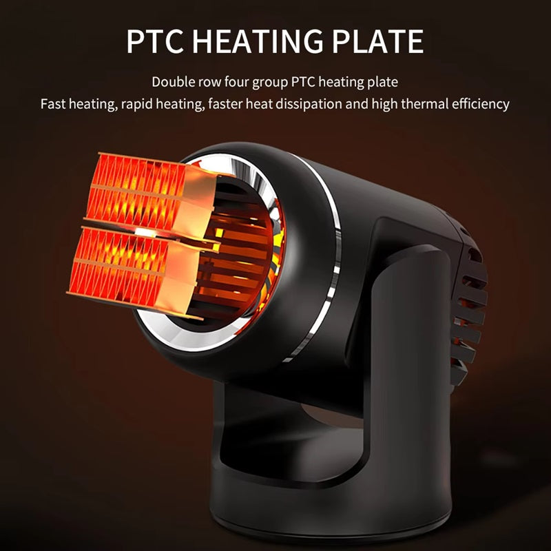 Portable 12V Car Heater with Rotation and Overheat Protection