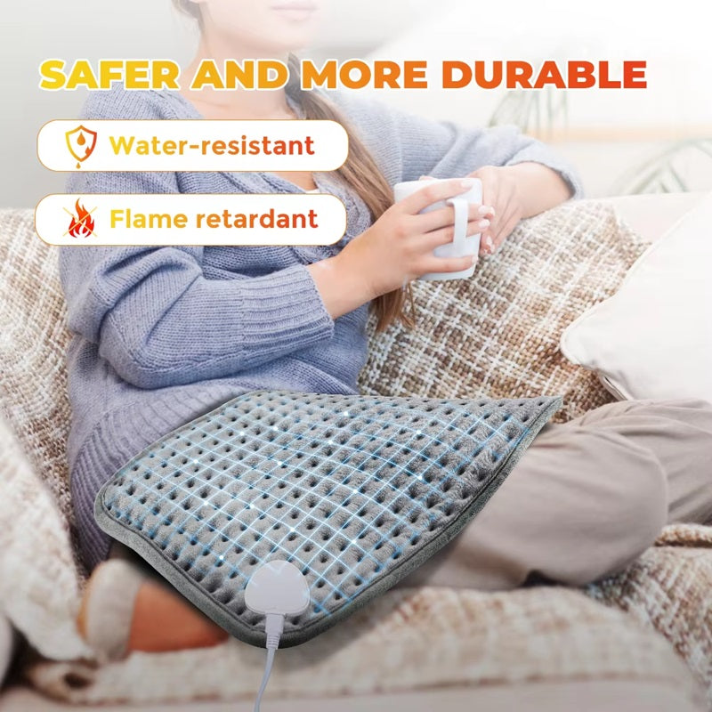 Electric Heating Pad with Timer Adjustable Temperature Control