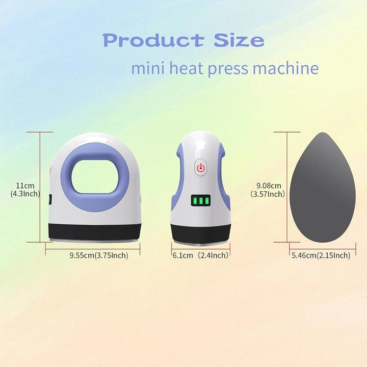 Portable Mini Heat Press Machine Compact Lightweight Design