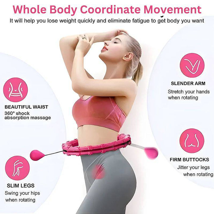 Adjustable Weighted Hula Hoop Fitness Exercise