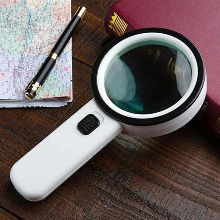 Optical Magnifier with LED Handheld Compact Design - Lenila