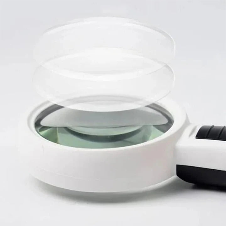 Optical Magnifier with LED Handheld Compact Design