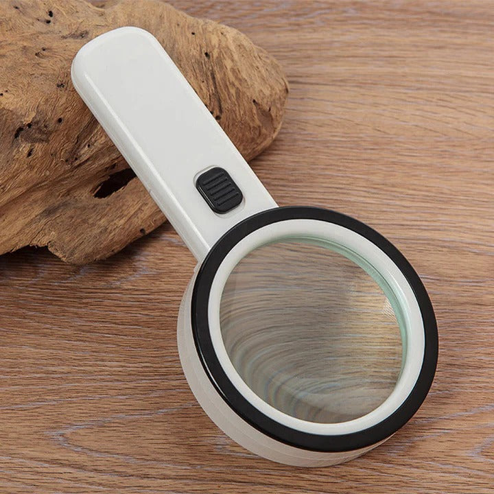 Optical Magnifier with LED Handheld Compact Design