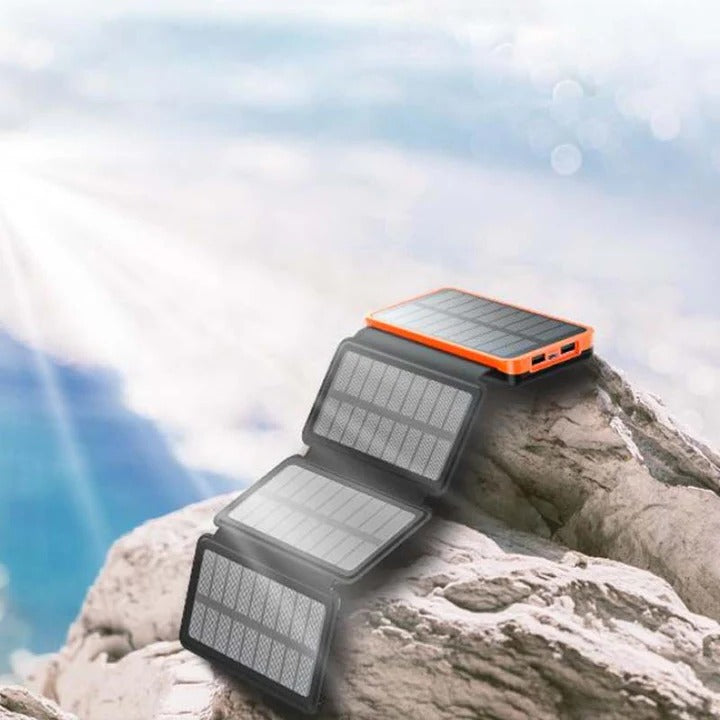 High-Capacity Solar Power Bank Portable USB - Lenila