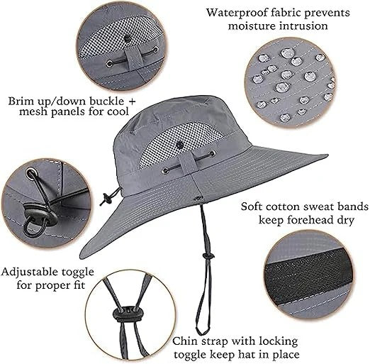 Mens Sun Hat Lightweight Breathable