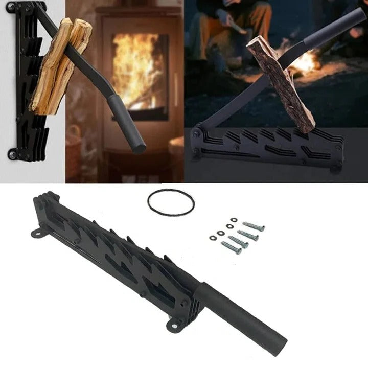 Wall Mounted Firewood Splitter Steel Heavy Duty