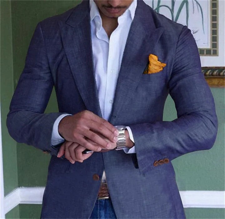 Mens Blazer Jacket Classic Fit Tailored - Lenila