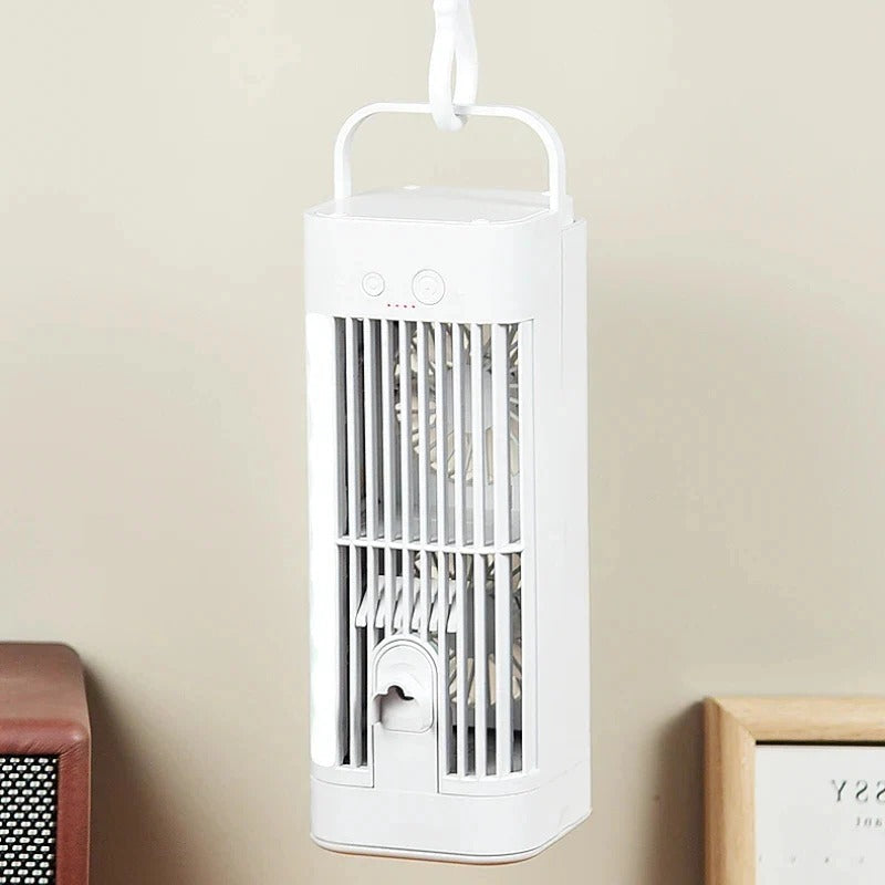 Portable Mini Air Conditioner Desk Fan with Spray Cooling