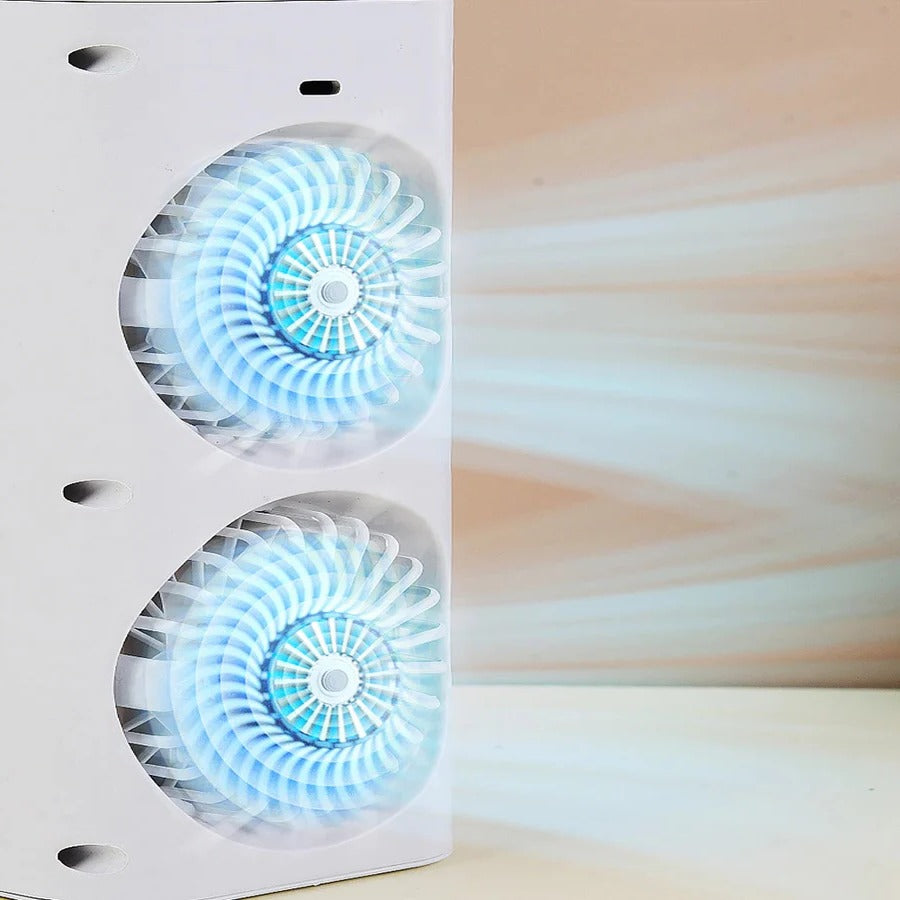 Portable Mini Air Conditioner Desk Fan with Spray Cooling