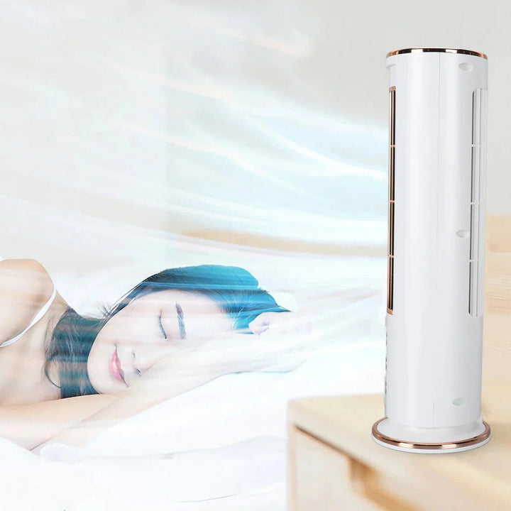 Bladeless Desktop Air Conditioner Fan Portable Remote Control - Lenila
