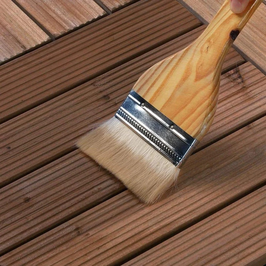Outdoor Patio Deck Tiles Wood Interlocking Set Pieces