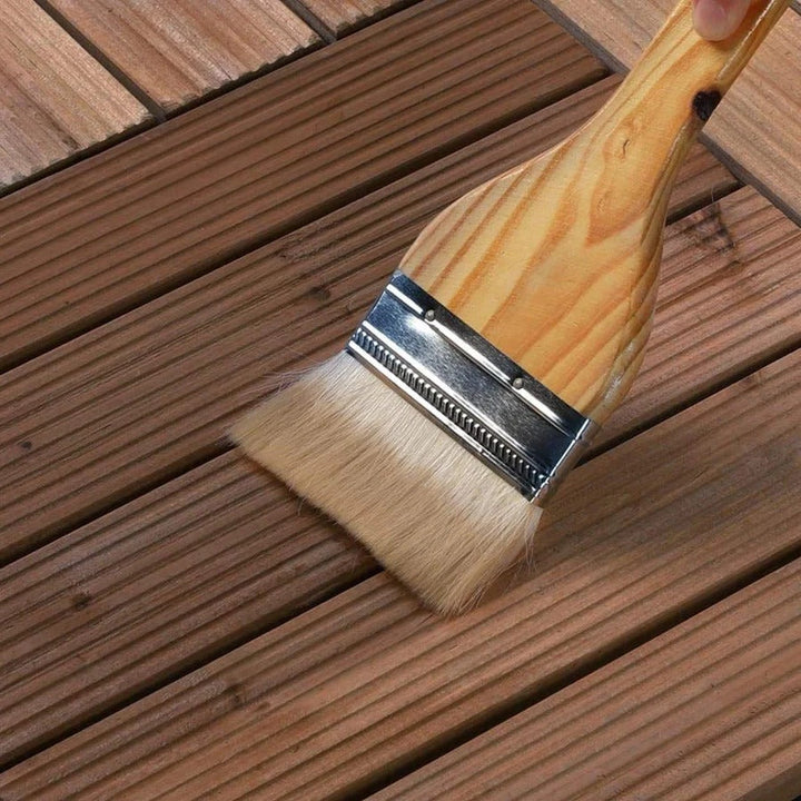 Outdoor Patio Deck Tiles Wood Interlocking Set Pieces